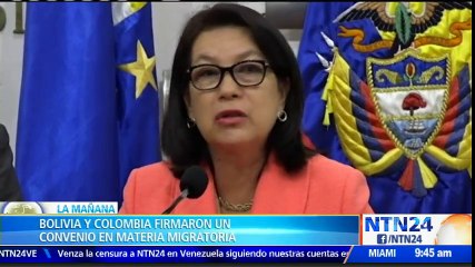 Gobiernos de Colombia y Bolivia firmaron acuerdo migratorio