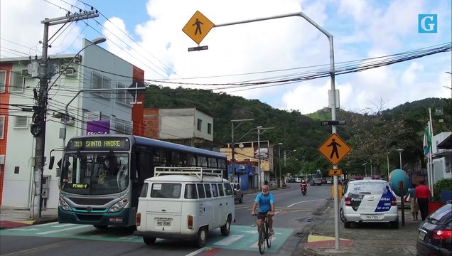 Faixa de pedestres iluminadas e com sonorização em Vitória