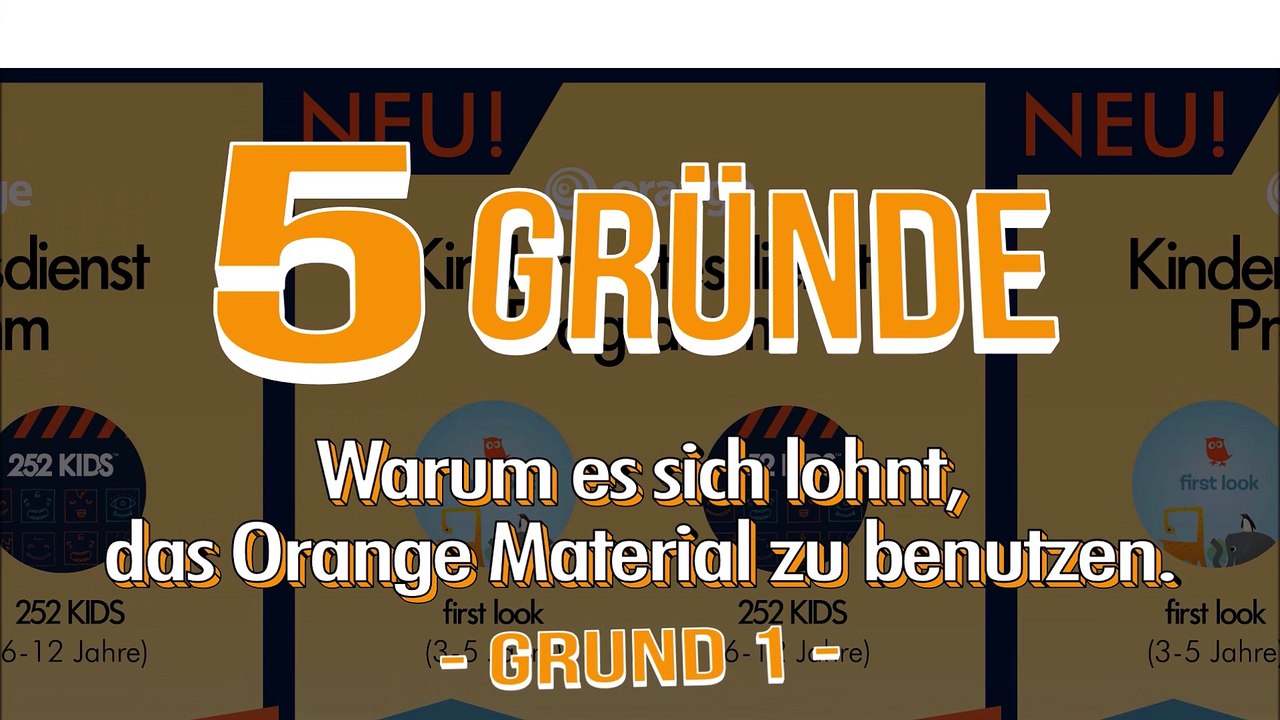 Warum Orange Material - Grund 1