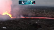 Images exceptionnelles du Volcan à Hawaii vu d'hélicoptère !