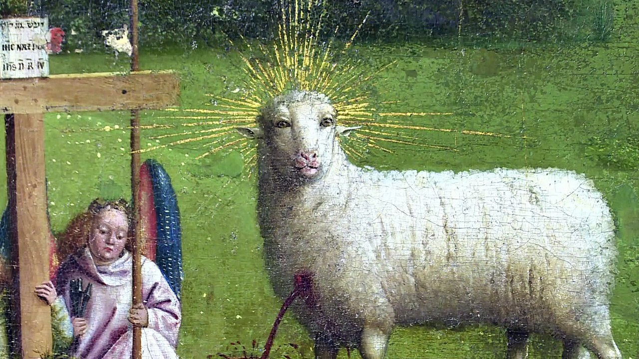 Découverte de l'agneau original des frères Van Eyck