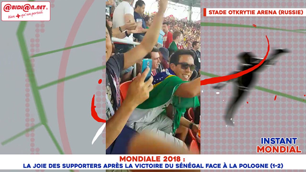 Instant mondial : La joie des supporters après la victoire du Sénégal face à la Pologne (1-2)