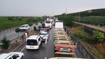Sağanak sonucu dereler taştı, İzmir-İstanbul yolu ulaşıma kapandı - MANİSA