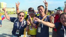 Japoneses celebran triunfo histórico, colombianos sufren la derr