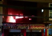 Alarma por incendio en locales comerciales en el cantón Buena Fe, provincia de Los Ríos