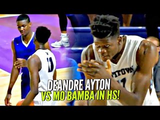 DeAndre Ayton vs Mo Bamba & His 7'10" Wingspan In High School!! #1 vs #2 Potential Draft Picks!