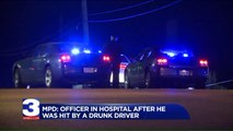 Memphis Police Officer Hit by Alleged Drunken Driver, Critically Injured