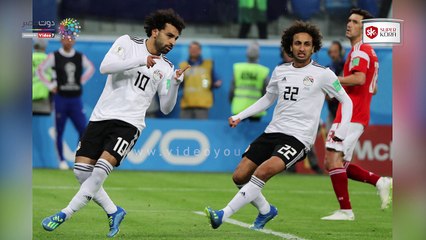 شاهد احتفال محمد صلاح بهدف مصر فى مرمى روسيا