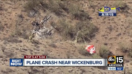 Small plane crashes northwest of Wickenburg