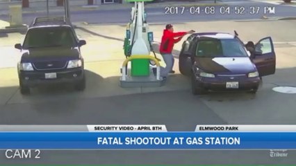 Driver shoots gunman in self-defense at Chicago gas station