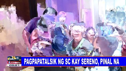 Pagpapatalsik ng SC kay Sereno, pinal na