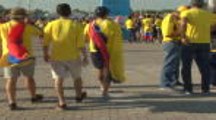 Colombian fans divided after Japan defeat