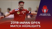 Timo Boll vs Yuta Tanaka | 2018 Japan Open Highlights (R32)