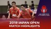 Ho Kwan Kit/Wong Chun Ting vs Jeoung Youngsik/Lee Sangsu | 2018 Japan Open Highlights (1/2)
