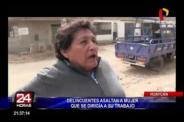 Huaycán: asaltan a joven en la puerta de su vivienda