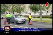 Policía deja ir a conductor informal intervenido por fiscalizadores