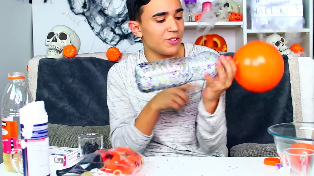 SLIME D'HALLOWEEN AVEC DES BALLONS -!! JustJonathan