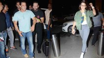 Salman Khan, Jacqueline Fernandez and Daisy Shah leave for DaBangg Tour; Watch Video | FilmiBeat