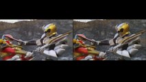 PR Super Megaforce Red vs Robo Knight Split Screen (PR and Sentai Version)