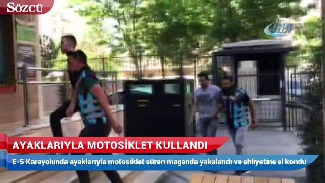 Ayaklarıyla motosiklet kullandı, Ölüme meydan okudu!
