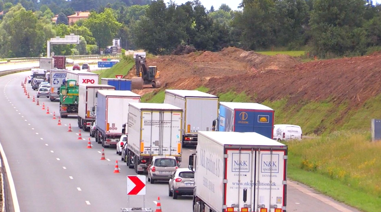 Info/Actu Loire Saint-Etienne - A la Une : circulation au ralenti sur l'A72, les travaux vont durer 10 jours !