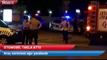 Caddebostan’da otomobil taklalar attı: 1 ağır yaralı