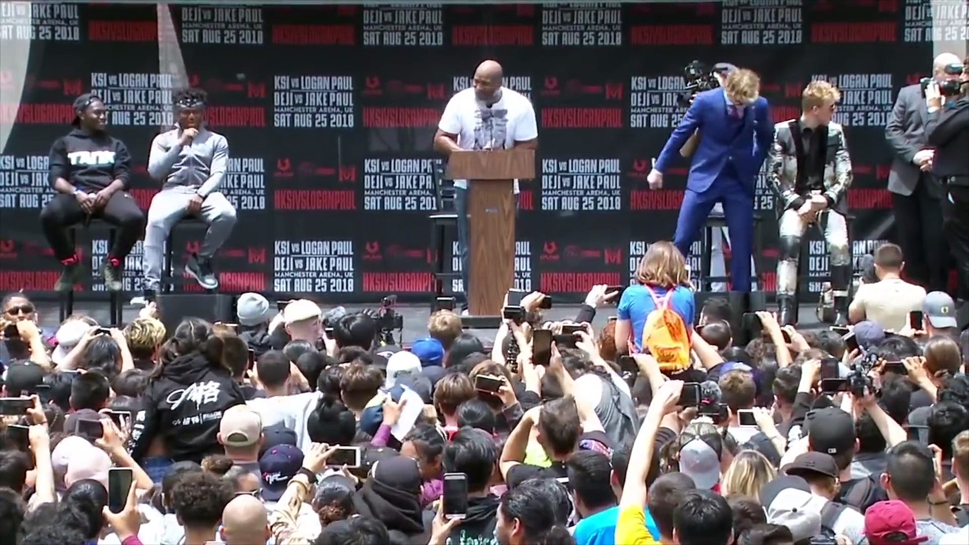 Ksi Punched Logan Paul Ksi Vs Logan Paul Full Press Conference Video Dailymotion