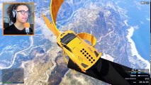 IMPOSSIBLE MILE HIGH STUNT JUMPS! - GTA 5 Funny Moments