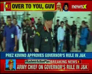 Hoping for better situation in coming days Army Chief on Governor's rule in J&K
