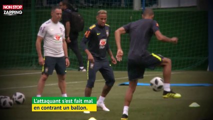 Mondial 2018 : Neymar de nouveau blessé ? Il quitte l'entraînement en boitant (Vidéo)