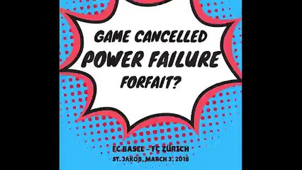 TOP Game FC Basel vs. FC Zürich Cancelled due to powerfailur