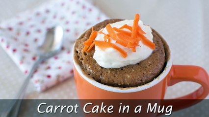 Carrot Cake in a Mug - How to Make a Quick & Easy Mug Cake
