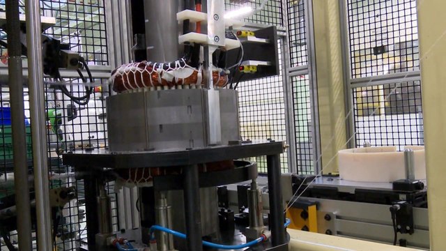 R240 electric motor manufacturing at the Renault Cléon plant - Stator