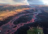 Fast-Flowing Lava Reaches the Sea Off Hawaii