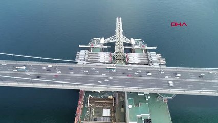 İstanbul1- Havadan Görüntülerle Dev Geminin Fsm Köprüsü Altından Geçişi Hd