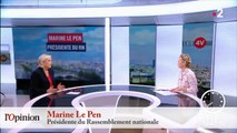 Marine Le Pen – Immigration: «Je suis en désaccord avec une procédure qui sépare les parents des enfants»