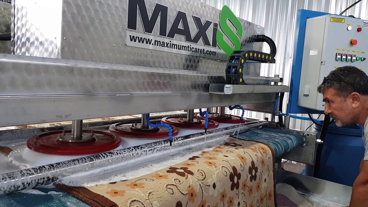 tam otomatik halı yıkama makinası,halı sıkma makinası maxis