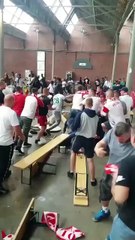 Strefa kibica w Antwerpii.  Polacy starli się z Senegalczykami