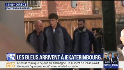 Les Bleus sont arrivés à Iekaterinbourg, où ils jouent demain contre le Pérou