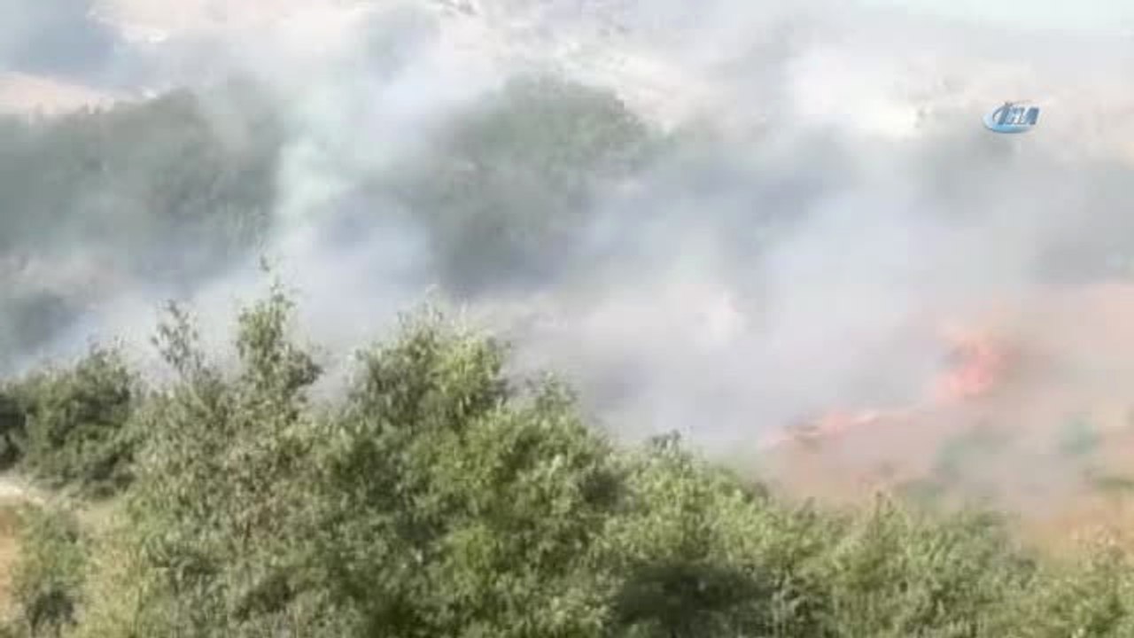 Kahramanmaraş'ta Yangın...50 Dekarlık Mera Arazisi ve Buğday Tarlası Böyle Yandı