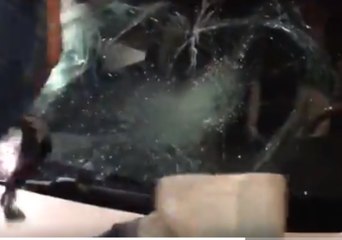 Man Smashes Through Car Windscreen During Event for XXXTentacion in Los Angeles
