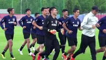World Cup: Japan train after surprise win against Colombia