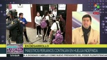 Perú: maestros salen a las calles para explicar razones de su huelga