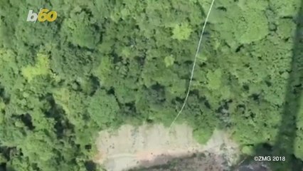 Daredevil Dives Off World's Highest Bungee Jump