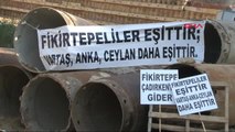 İstanbul Akif Hamzaçebi Fikirtepe'de Çadır Kuran Kentsel Dönüşüm Mağdurlarını Ziyaret Etti