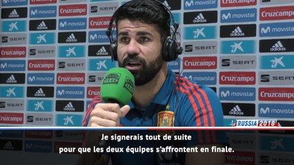 Coupe du monde 2018 - Costa: " Brésil-Espagne serait une magnifique finale"