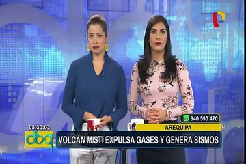 Arequipa: volcán Misti origina cerca de 15 temblores al día