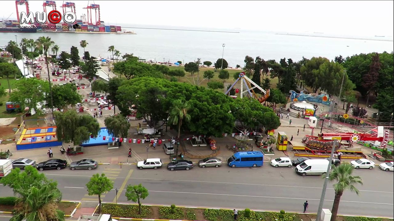 Mersin Limanı - Türkiyenin En Büyük Limanı (Mersin Oteli Gündüz Akşam) Mu©o