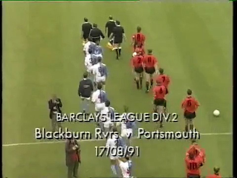 Blackburn Rovers - Portsmouth 17-08-1991 Division Two