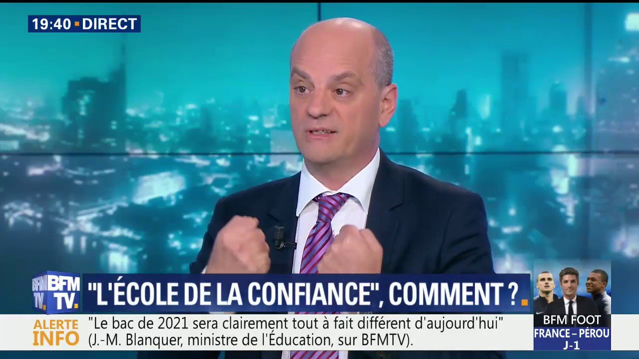 "Plan mercredi": "Rien ne démontre que quatre est mieux que quatre et demi", estime Jean-Michel Blanquer